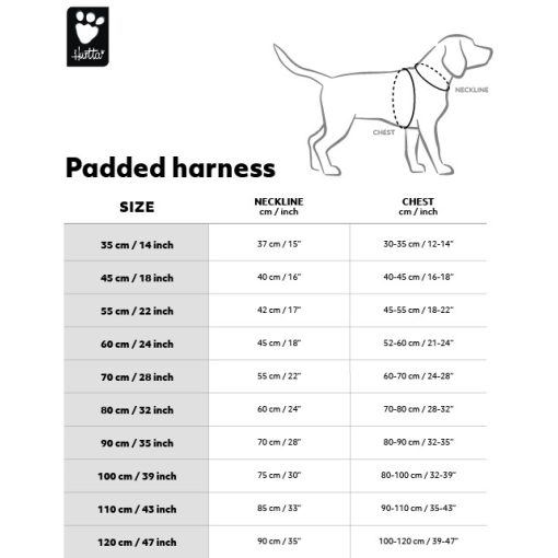 Hurtta Padded kutyahám fekete