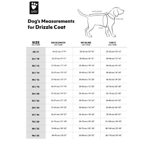 Hurtta Drizzle Coat esőkabát | fekete 25