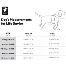 Hurtta Life Savior ECO mentőmellény | pávazöld 30-40 kg
