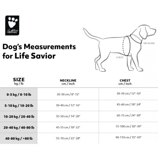 Hurtta Life Savior mentőmellény | narancs 10-20 kg