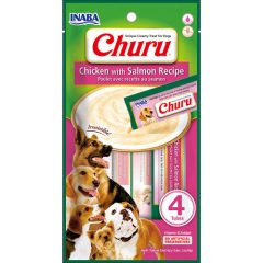   Inaba Churu püré kutyáknak | csirkével és lazaccal 4 tasak (4 x 14 g)