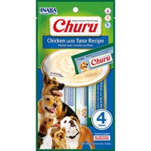 Inaba Churu püré kutyáknak | csirkével és tonhallal 4 tasak (4 x 14 g)