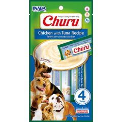   Inaba Churu püré kutyáknak | csirkével és tonhallal 4 tasak (4 x 14 g)