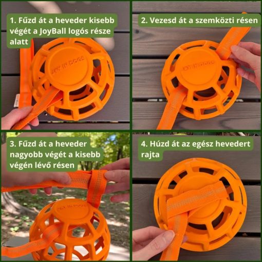 Joy in Dogs univerzális heveder | narancs