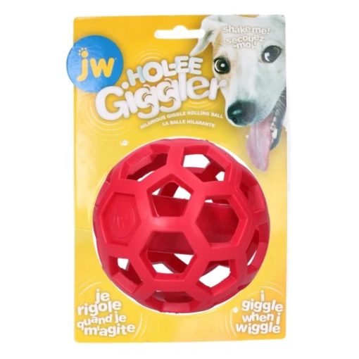JW® Hol-ee Giggler - piros