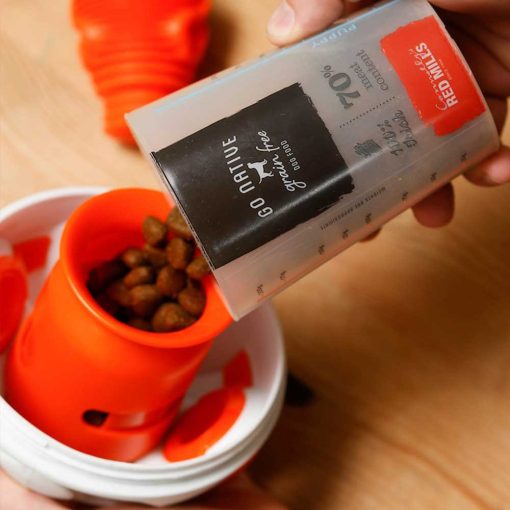 K9 Connectables® Kibble Connector™ adagoló | fehér, sárga S méret