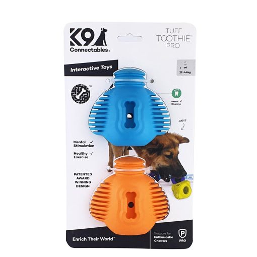 K9 Connectables® Pro Tuff Toothie™ fogápoló | türkiz, narancs L méret