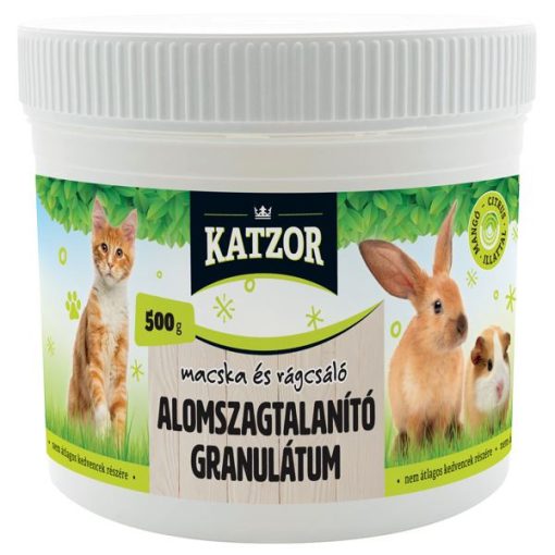 Katzor alomszagtalanító granulátum macskák és rágcsálók részére mangó és citrus illattal 500 g
