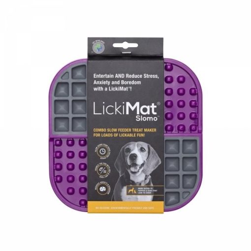LickiMat® Slomo™ lila/szürke
