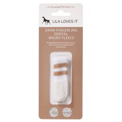   Lila Loves It Dental Micro-Fleece | ujjra húzható ezüstionos fogkefe kutyáknak és macskáknak