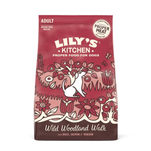 Lily's Kitchen Dog Adult Wild Woodland Walk kacsás, lazacos, szarvasos száraztáp felnőtt kutyáknak 1 kg