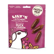 Lily's Kitchen Dog Scrumptious Duck with Venison Sausages kolbász snack kutyák részére 70 g
