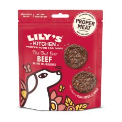   Lily's Kitchen Dog The Best Ever Beef Mini Burgers marhahúsos burger kutyák részére 70 g