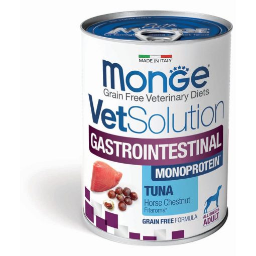 Monge VetSolution Gastrointestinal tonhalas konzerv felnőtt kutyáknak emésztési és bélrendszeri problémákra 400 g