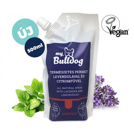 My Bulldog természetes permet UTÁNTÖLTŐ - levendulával és citromfűvel 500 ml