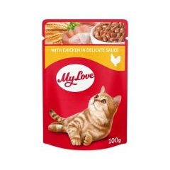   My Love csirke szószban alutasakos eledel felnőtt macskáknak 100 g