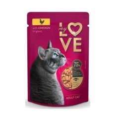   My Love csirke szószban alutasakos eledel felnőtt macskáknak 85 g