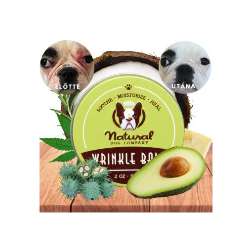 Natural Dog Company Wrinkle Balm® prémium vegán bőrredő krém | kipirosodott, irritált bőrredő ellen - 59 ml