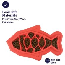 Petstages Fishie Fun Feed Mat hal alakú nyalogatós szőnyeg