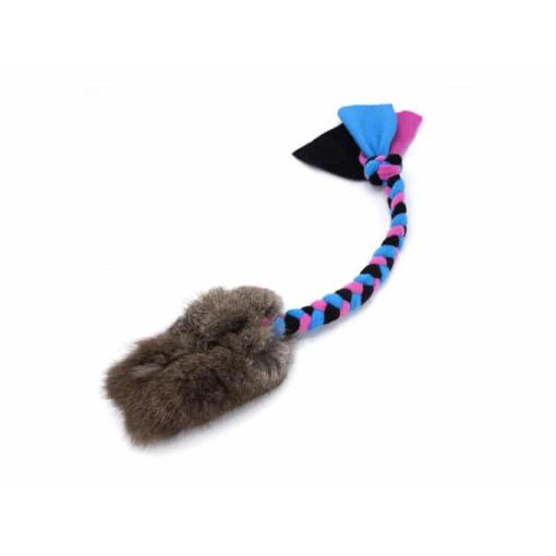 Piskaci Potvurky valódi nyúlszőr fonott polárral - M méret