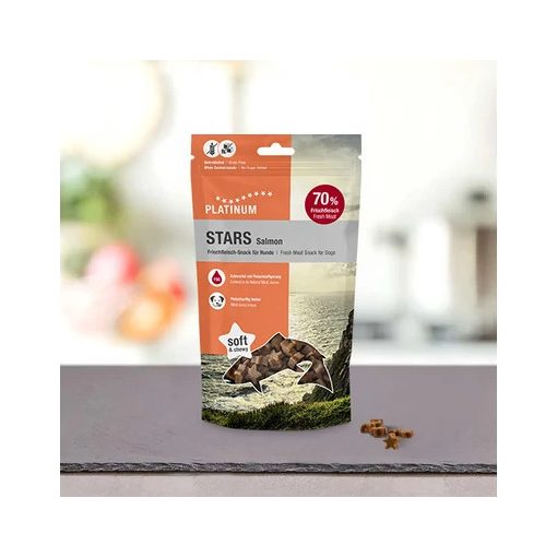 Platinum Stars Snack Salmon jutalomfalat lazachússal 185 g