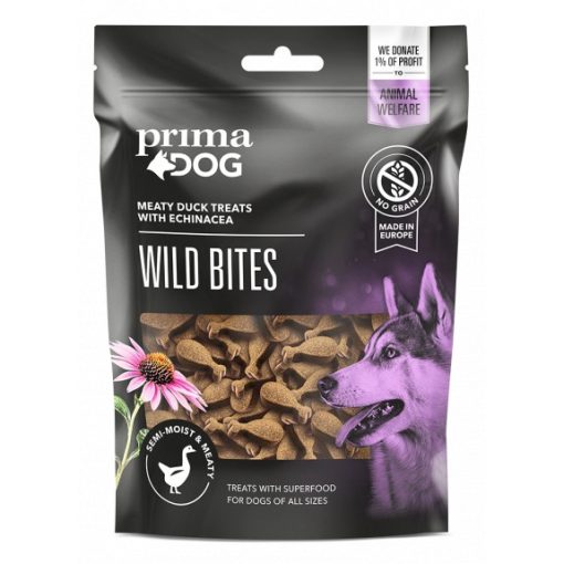PrimaDog Wild Bites Duck with Echinacea | snack kacsa echinaceával 150 g