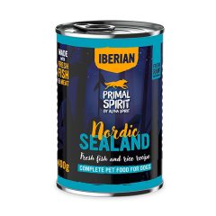   Primal Spirit Iberian Nordic Sealand sertés- és halhúsos konzerv kutyáknak 400 g