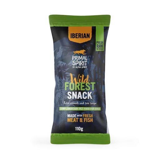 Primal Spirit Wild Forest snack sertés- és pulykahúsos jutalomfalat kutyáknak 110 g