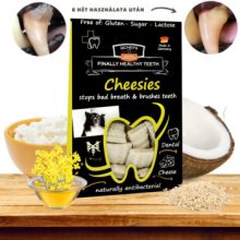 Qchefs Cheesies természetes fogtisztító jutalomfalat kutyáknak 65 g