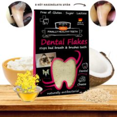   Qchefs Dental Flakes természetes fogtisztító pehely macskáknak 80 g