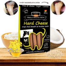 Qchefs Hard Cheese természetes fogtisztító stick kutyáknak 100 g