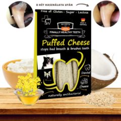   Qchefs Puffed Cheese természetes fogtisztító stick kutyáknak 70 g