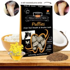   Qchefs Puffies természetes fogtisztító jutalomfalat kutyáknak 65 g