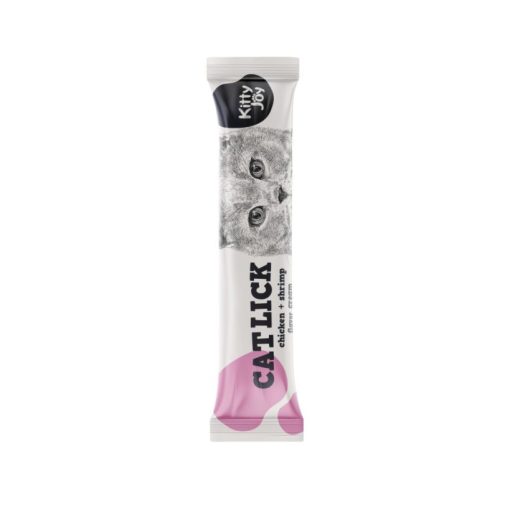 Kitty Joy Cat Lick csirkés és garnélarákos krém 4x15 g