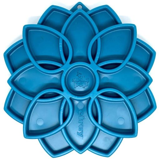 SodaPup® Mandala méreganyagmentes habzsolásgátló tál | kék