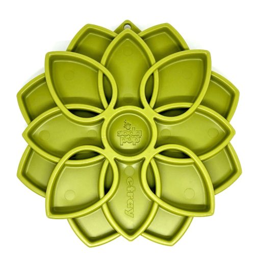 SodaPup® Mandala méreganyagmentes habzsolásgátló tál | zöld