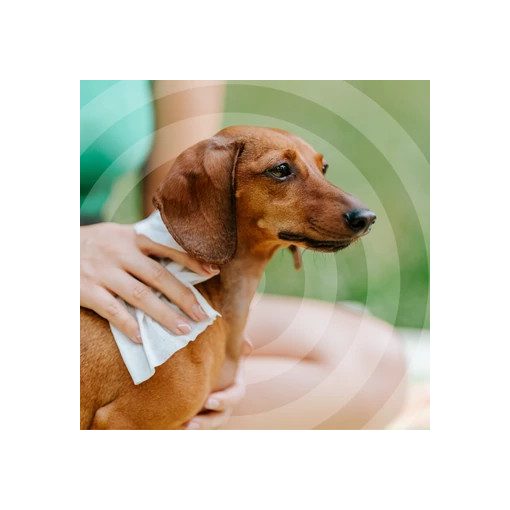 Tickless® Citronella Dog Wipe természetes kullancs-, bolha- és szúnyogriasztó nedves törlőkendő 20 db