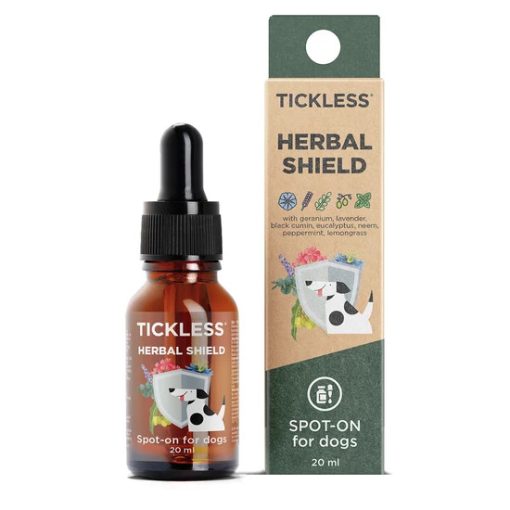 Tickless® Herbal Shield spot-on 100% természetes illóolaj keverék kutyáknak 20 ml