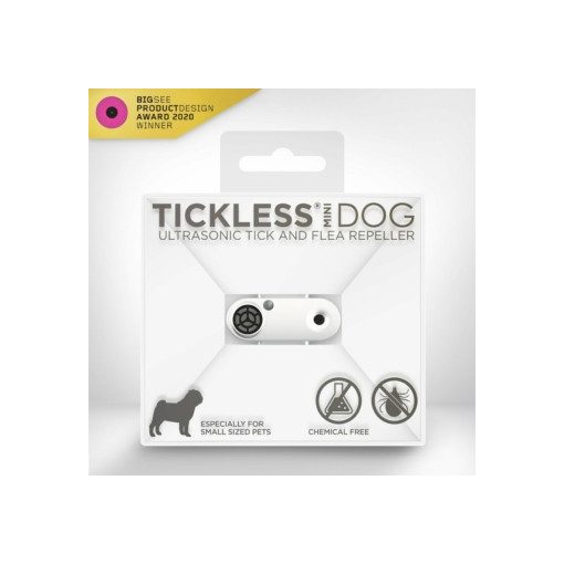TickLess® Mini Dog tölthető kullancs- és bolhariasztó készülék | gyöngyház