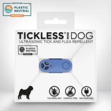 TickLess® Mini Dog tölthető kullancs- és bolhariasztó készülék kutyáknak | kék
