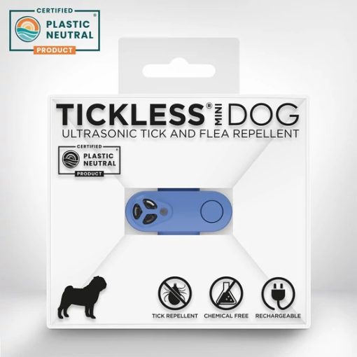 TickLess® Mini Dog tölthető kullancs- és bolhariasztó készülék | kék
