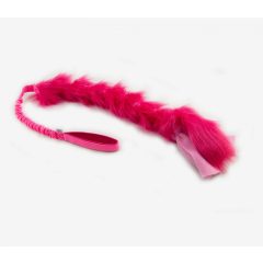   Tuggy Twister műszőrme fonott polárral és hosszú, rugós hevederrel | rózsaszín - L méret