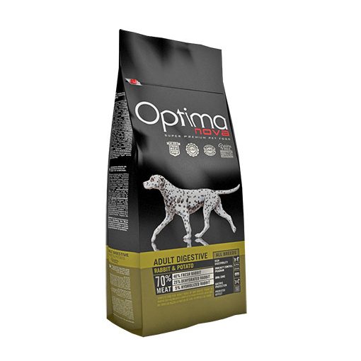 Visán Optimanova Adult Digestive Rabbit & Potato 12 kg