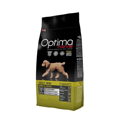 Visán Optimanova Adult Mini Rabbit & Potato 8 kg