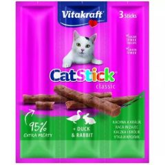  Vitakraft Cat Stick Mini jutalomfalat macskák részére nyúllal és kacsával 3x6 g