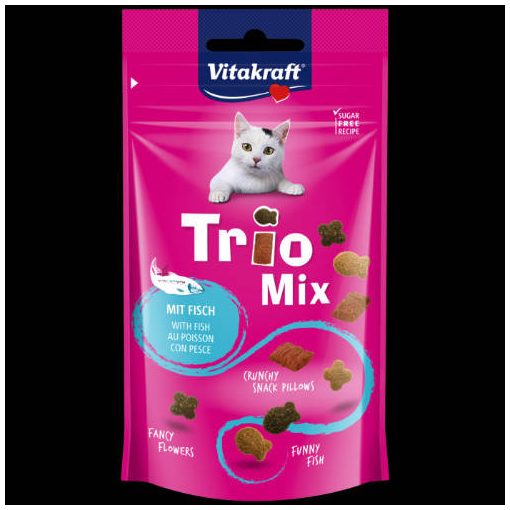 Vitakraft Trio Mix jutalomfalat hallal macskák részére 60 g