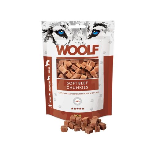 Woolf Chunkies Soft Beef tréning kockák | marhás 100 g