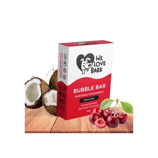 We Love Bark Bubble Bar szőrtisztító és kondícionáló prebiotikus kutyaszappan 95 g