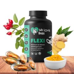   We Love Bark Flexi Új-Zélandi zöldkagyló kurkumával, gyömbérrel és csipkebogyóval 100 g
