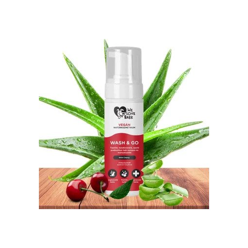 We Love Bark Wash&Go öblítés nélküli prebiotikus szárazsampon kutyáknak 150 ml